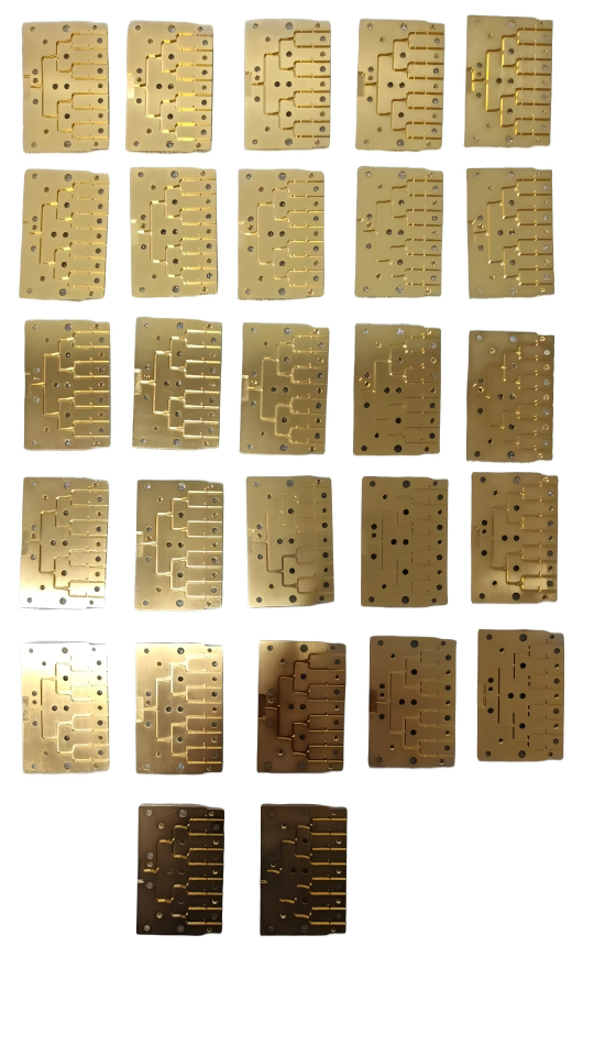 CuZn39Pb1 components with 3um gold surface treatment